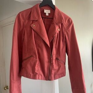 LOFT Women's burnt orange Moto utility Jacket